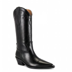 Krazing Pot Lehm Nahast S&uuml;gis Talve Kingad Paksude K&otilde;rgete Kontsadega Suur Suurus 34-suurus 46 L&auml;&auml;ne Saapad Naistele Hoidke Soojas Keskk&otilde;rged Saapad 39 must