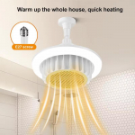 Kaugjuhtimispult sooja &otilde;hu lamp Suure v&otilde;imsusega kogu maja k&uuml;te ruumi h&auml;mardamine spiraal E27 elektrikeris ventilaatori valgus lae ventilaatori valgus 110V