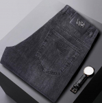 Suvised teksad Men Slim Business Straight Stretch teksad Mehed 33