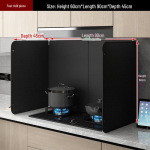 Must pliidi&otilde;li deflektor: Kuumuskindel, tuulekindel ja isoleeriv k&ouml;&ouml;giaksessuaar 60*90*45