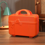 14-tolline Bowknot laste mini kohver ja kosmeetikakott 14 inches valkjas v&auml;rv