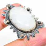 Rainbow Moonstone Handmade 925 Sterling Silver Gift Pendant 1.77 e1s04