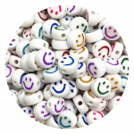 100/200/300/500 TK Akr&uuml;&uuml;l Mitmev&auml;rvilised Helmed Lahtised Vahehelmed Naeratava N&auml;oga Helmed Ehtevalmistamiseks DIY K&auml;ev&otilde;ru K&otilde;rvar&otilde;ngaste Tarvikud 100PCS