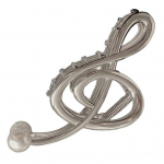 Juukseklamber Muusikanoodi Kuju Kunstp&auml;rl Juukseklamber Peanupp Du&scaron;i Juukseklamber Dekoratiivne Juukseaksessuaar h&otilde;be