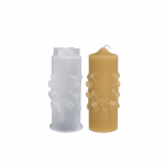 Lihtne lammutada 3D silindriline k&uuml;&uuml;nlavorm Roos Reljeef Lilleseep Vorm Kook Vaiguvorm K&auml;sitsi valmistatud ARI small