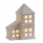 Helendav Keraamika K&uuml;lamaja LED Valgustusega Portselanist Kuju Figuriin Festival Kodu Laua Kaunistused J&otilde;ulukaunistus C