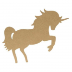 Forme en MDF Silhouette Licorne 15cm