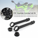Mootorratta langetamise lingid Komplekt Sobib Kawasaki Ninja 400/Z400/250/Z250 2013-2023 &Uuml;les ja alla lingid Must Reguleeritavad Tarvikud