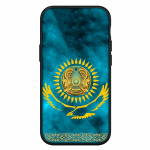 iPhone 16 15 X XR Samsung Galaxy S24 S23 Plus Xiaomi Redmi Note 13 12 11 Pro Max 9 10 14 A05 OPPO Huawei jaoks Kaas Sinine Kasahstani Lipu Kaart Telefoni&uuml;mbris for Huawei Y6 2019 p&otilde;drapruun