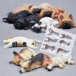 3D Dog Silicone Mold Fondant Mould Cake Decorating Tool Chocolate Gumpaste Sugarcraft Kitchen Accessories Soap