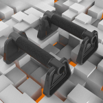 2 Pieces Push up Stands Floor Handles Men Women Convenient Comfortable Non Slip Pushup must