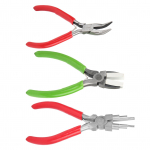 3 tk K&auml;ev&otilde;ru valmistamise tangid komplekt Nailonist lameda ninaga tangid Mini ehtevalmistamise tarvikud T&ouml;&ouml;riistad