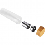 400 ml teekannuga pudel, kahekordse seinaga, k&otilde;rge boorsilikaatklaasist, isoleeritud klaasist teepudel koos L