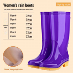 Naiste libisemiskindlad k&otilde;rge s&auml;&auml;rega soojad vihmasaapad - Tasuta saatmine 41