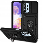 Sumsung A23 4G &uuml;mbrise magnetilise hoidiku r&otilde;nga liuguriga kaamera armor telefoni &uuml;mbris jaoks Samsung Galaxy A23 A 23 23A SM-A235F tagakaas For Galaxy A23 4G must