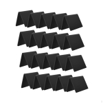 20 tk Mini Tahvel Sildid Must Lauaplaat Korduvkasutatav Lauanumber V&auml;ike Telk black