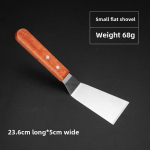 Roostevabast terasest Teppanyaki spaatliga professionaalne k&ouml;&ouml;gikeeraja pitsa- ja lihapannkookide jaoks Small Flat Shovel