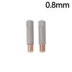 2tk/komplekt 15Ak keevituskontakti otsikud Kattekaitse 25Mm M6 gaasid&uuml;&uuml;si otsik 0,8Mm-1Mm Mig keevitusp&otilde;leti keevitust&ouml;&ouml;riistade osad A2