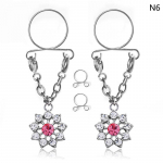 1 paar seksikat tutiga liblika ripatsit, v&otilde;ltsitud nibur&otilde;ngast naistele ja t&uuml;drukutele, reguleeritavat v&otilde;ltsitud nibude augustamist kehaehteid