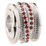Perle de verre femme folli follie 3p16f004r gris (1,5 cm) hall