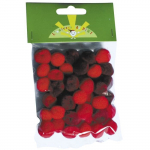 45 Pompons Rouges 15mm