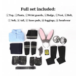 Naiste Zootopia Judy Hopps Cosplay Kost&uuml;&uuml;m - T&auml;iskomplekt Ohvitser J&auml;nese &Uuml;likond S