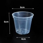 5Pcs 6/7.6/10/13/15cm Clear Round Pot Cultivation Flower Pots Orchid Nursery Planting Breathable Planter Raising Seedling Cup
