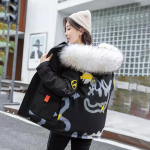 Paari uus s&uuml;gis- ja talvine trendikas br&auml;ndi sulejope, paksendatud sooja t&ouml;&ouml;riistaga paari jope XXL must