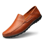 Ehtne Nahk Meeste Kingad Vabaaja Itaalia Meeste Mokassiinid Luksusbr&auml;nd Formaalne Slip-on Meeste Paadikingad Zapatos De Hombre 43 brown