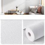 10M Linane 3D Vaht Isekleepuv PVC &Uuml;hev&auml;rviline Paksustatud Veekindel Taust Seina Renoveerimine Tapeet Seinakleebised valge