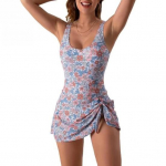 Naiste Rihmadega &Uuml;hes t&uuml;kis Ujumistrikoo Seksikas V&auml;ljal&otilde;ikega Monokiini Lilleprindiga K&otilde;hukontrolliga Ujumisr&otilde;ivad Ranna Basseini jaoks L