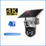 10x suumiga 4G SIM p&auml;ikesekaamera v&auml;listingimustes 6K 12MP kolme objektiiviga HD &ouml;&ouml;n&auml;gemine IP-seirekaamera turvakaitse PTZ CCTV kaamera 4K Cam No Zoom