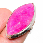Ruby(Simulated) Gemstone Handmade 925 Sterling Silver Ring Size 6.5 g0i38