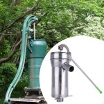 K&auml;sipump roostevabast terasest, kaasaegne, 10 m s&uuml;gavusele, ergonoomiline imemispump, kann, kodu
