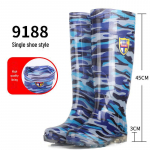 Meeste 45 cm &uuml;lik&otilde;rge paksu tallaga veekindlad ja &otilde;likindlad &uuml;le p&otilde;lve t&ouml;&ouml;saapad 41