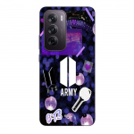 Coque de t&eacute;l&eacute;phone - Maniacase - Oppo Reno 12 5G - Silicone - Souple - BTS army logo Bangtan Subs