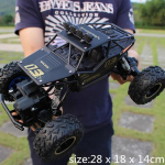 Uus 1:12 4WD RC Car 2.4G Raadiojuhtimisauto Vanker Maastiku Kaugjuhtimispult Autod Veoautod Poisid M&auml;nguasjad lastele 28cm must