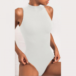 Naiste vabaaja seksikas mood, &uuml;hev&auml;rviline n&ouml;&ouml;biga ribiga vest salendav kombinesoon S