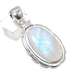 Natural Moonstone Gemstone 925 Sterling Silver Jewelry Pendant 2.01 r9k48