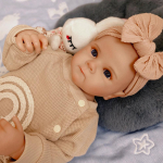 Pehme silikoonist t&auml;iskeha taass&uuml;ndinud beebinukud 48cm realistlik vasts&uuml;ndinud beebi t&uuml;druk maalitud nagu p&auml;ris lapsed beebid v&auml;ikelapse nukk m&auml;nguasi kingitused Full vinyl body doll