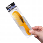 1 T&uuml;kk Lehma Nahast Kamm Kollane Antistaatiline Paksendatud Vastupidav Lehma Naha V&auml;rvi Juukseaksessuaar kollane