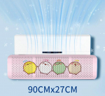 Universaalne konditsioneeri tuuledeflektor Seinale paigaldatav konditsioneeri tuuleklaas Otse puhumise vastane Pikendatav v&auml;ljalaske &otilde;hujagaja 90X27cm