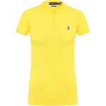 Polo Ralph Lauren Logo Tikitud Sirge L&otilde;ikega L&uuml;hikeste Varrukatega Polo S&auml;rk Naiste topid Kollane 211505654-134 XL