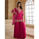 India disaineri peokleit Salwar Kameez Palazzo komplekt naistele Bollywood etniline SC-22042A L-40