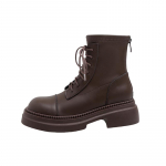 Paksu tallaga naiste s&uuml;gis-talvised uued mitmek&uuml;lgsed pruunid l&uuml;hikesed saapad tuulega paeltega r&uuml;&uuml;tlisaapad &otilde;hukesed saapad 34 must