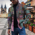 Meeste moetrend igap&auml;evane vabaaja tr&uuml;kitud pikkade varrukatega n&ouml;&ouml;biga sulejope M