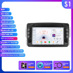 Hizpo 7 RDS Intelligents&uuml;steemiga AI Traadita CarPlay Android Auto Raadio Mercedes Benz CLK W209 W203 W463 W208 jaoks 4G Automeedia GPS 2din Autoradio S1 8Core 3G 32G AI