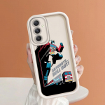 Pehme silikoonist ruudukujulise redeliga printimismustriga telefoni korpus T&auml;iskaanega kaamera p&otilde;rutuskindel kaitse kummist &uuml;mbris Samsungile Samsung A21S tumepunast v&auml;rvi