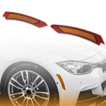Esipamperi helkur k&uuml;ljemarker BMW 3. seeriale E90 E91 LCI 335i 2009-2011 brown
