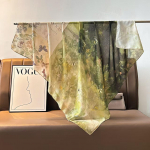 Tencel Puuvillasegu 110 * 110 Siidisall Hiina Ruudukujuline Sall Mitmek&uuml;lgne Sall Kaela Kaitsev Sall Kevadine Lilleseeria 110*110